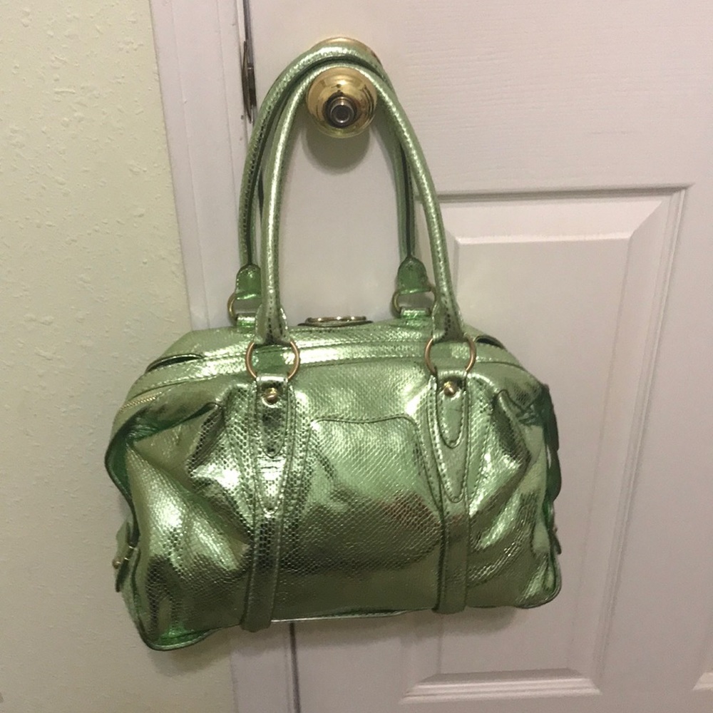 Lime Michael Kors satchel - Picture 2 of 2